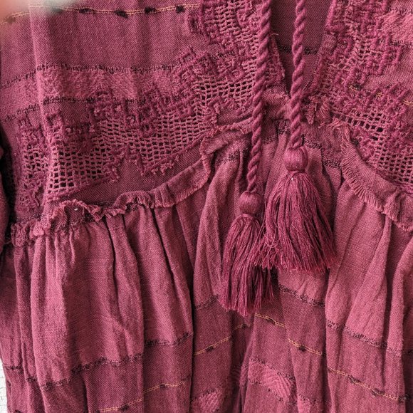 Sedona Short Set - Cotton Linen Like Boho Top (Top Only) - Picture 6 of 9